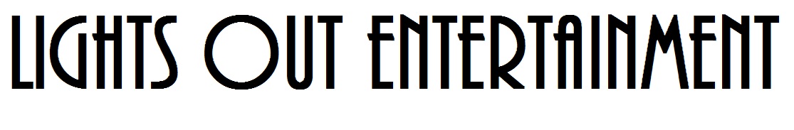 Black and white Lights Out Entertainment Logo - 2017 - Archived