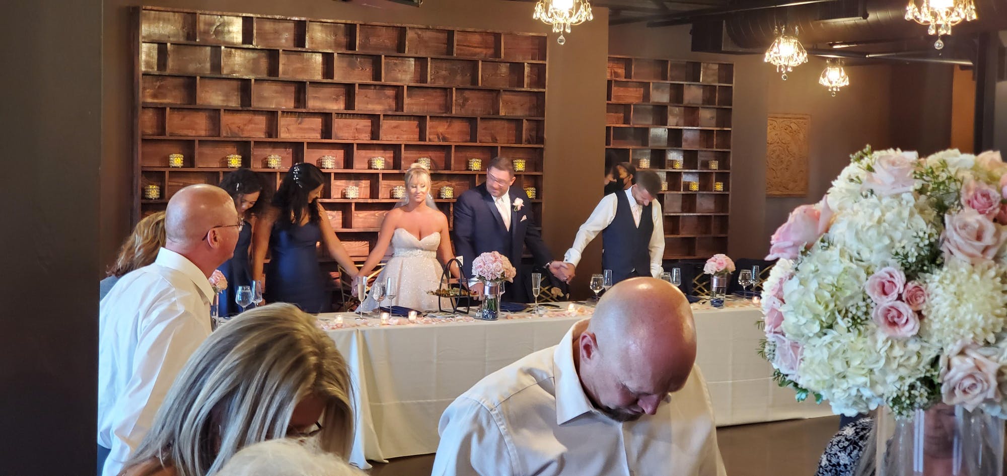 Toast at head table at Canal 337 Indianapolis Indiana Thomas Catering