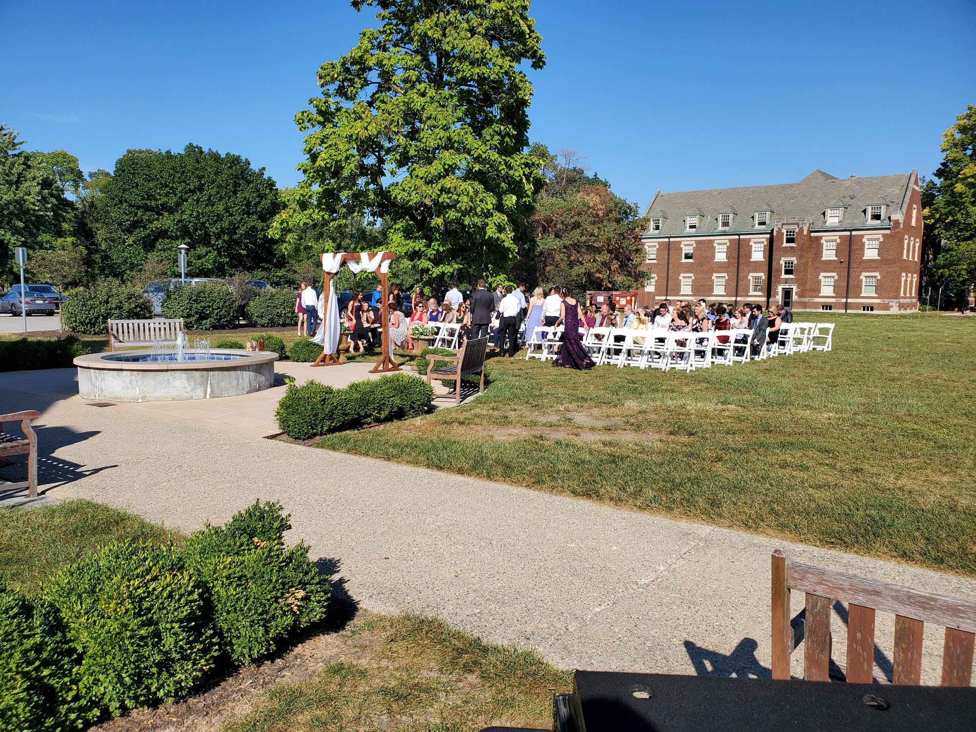 1899 venue West side of Aoutdoor ceremony