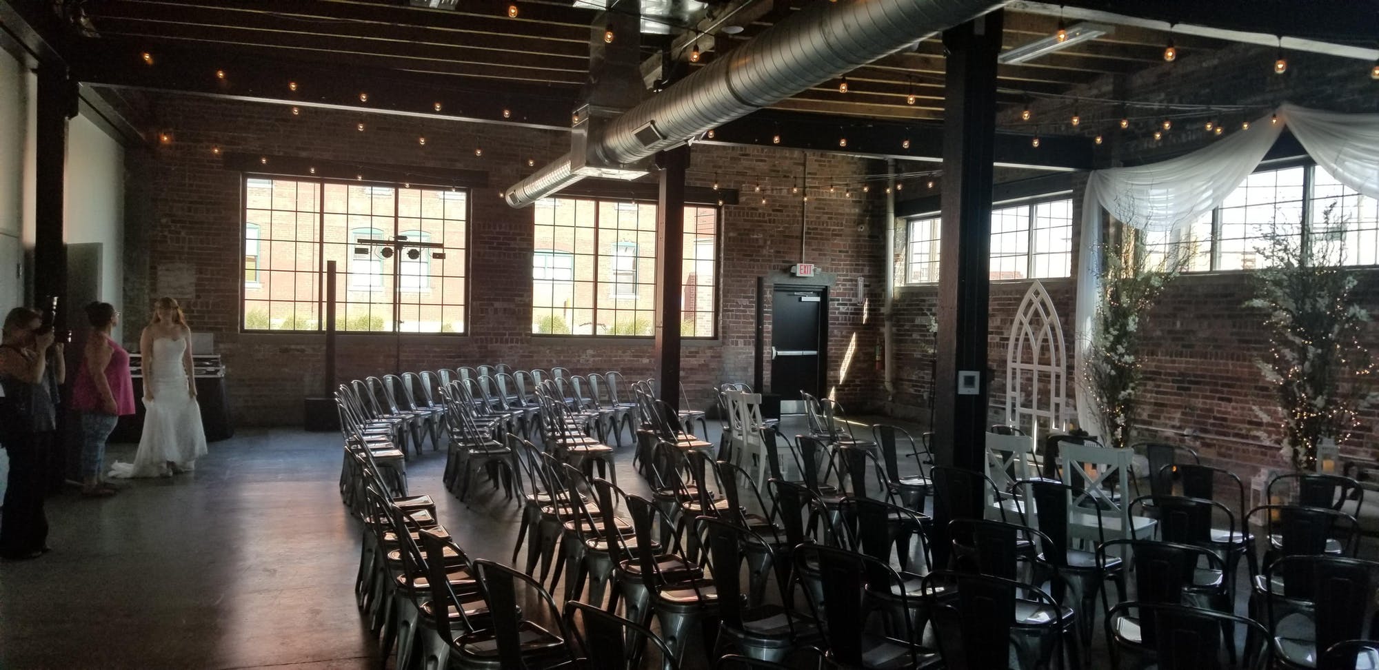 Industry Wedding next to Lucas Oil Indianapolis Indiana