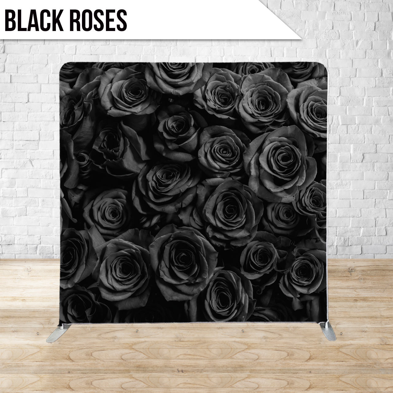 Black Roses Photo Booth Back Drop  Photoboot rentals in Carmel Indiana