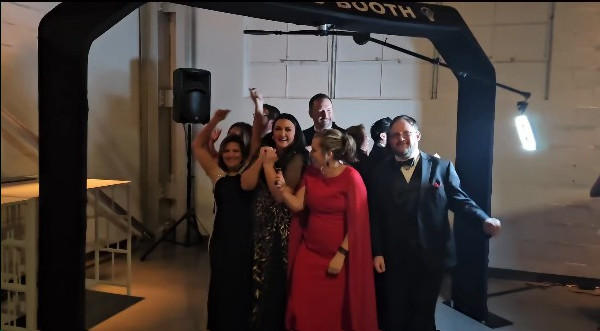 Guests enjoying our 360 Video Booth Guests enjoying our 360 Video Booth